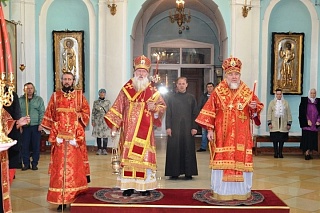 Всенощное бдение в канун дня памяти святителя Кирилла Туровского состоялось в кафедральном соборе г. Мозыря